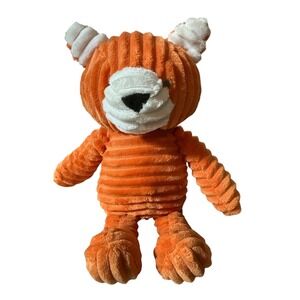 Carter's 2019 Fox Plush Kids Orange Ribbed Corduroy Stuffed Animal Excellent 12"